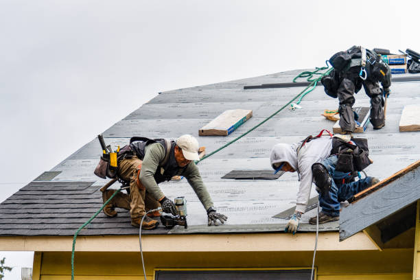 Professional Gutter Installation technician working in Fairless Hills, PA